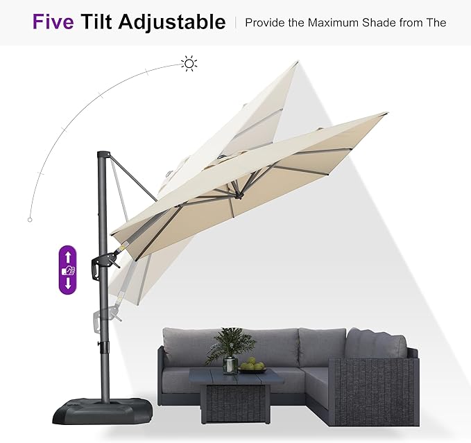 PURPLE LEAF Outdoor Umbrella - Image 8