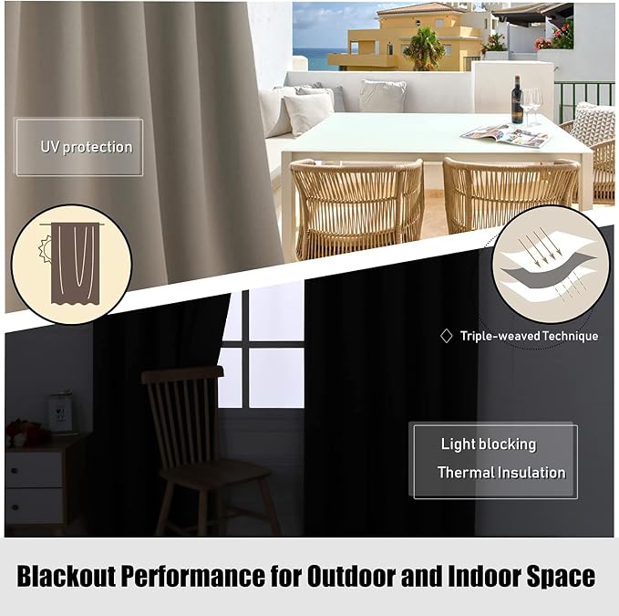 BONZER Waterproof Indoor/Outdoor Curtains - Image 7