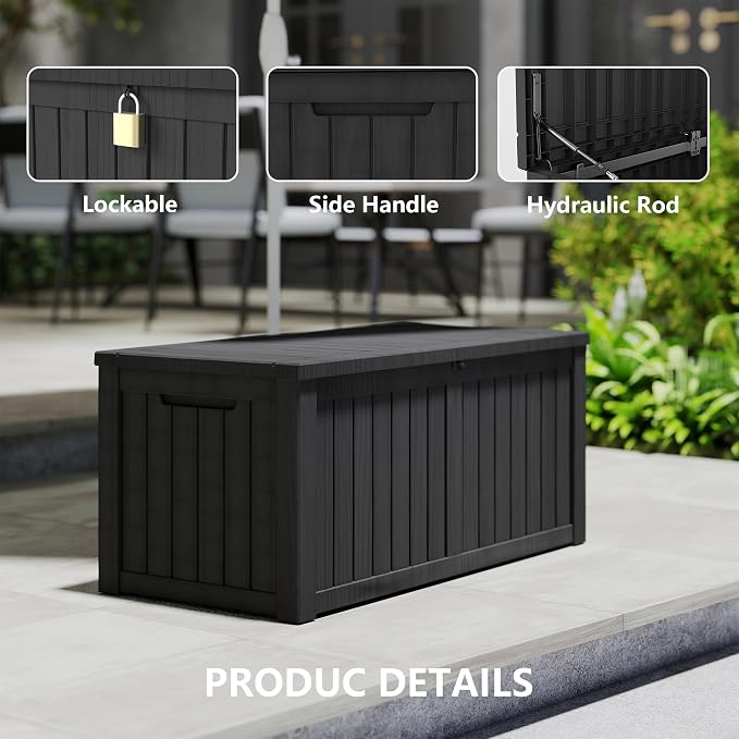 120 Gallon Resin Deck Box, Package Delivery Box - Image 3