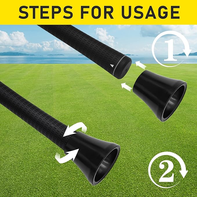 Golf Ball Retriever, 4 Pcs Golf Ball Grabber Suction Cup for Putter Grip, Durable Golf Ball Retriever Pick Up Tool for End of Putter