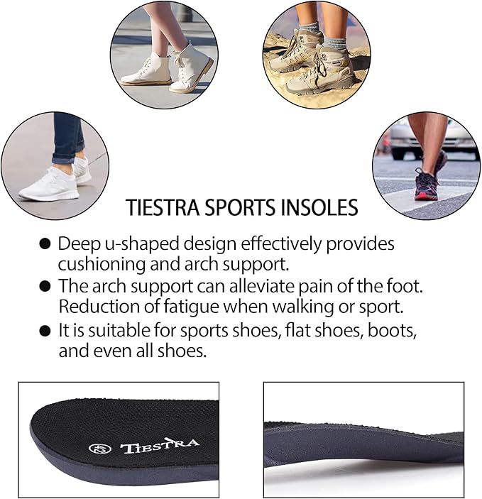 2 Pair-Insoles for Womens Memory Foam Shoe Inserts,Replacement Insoles for Work Boot Running Shoes-Shock Absorption and Cushion for Feet Relief,Comfort Inner Soles for Everyday Use Black 41EU/US10