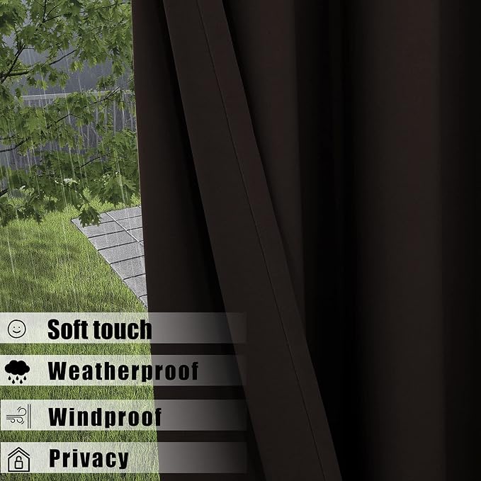 BONZER Waterproof Indoor/Outdoor Curtains - Image 3