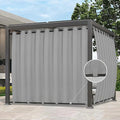 Easy-Going Outdoor Curtains for Patio 1 Panel, 150x96 inch, Light Grey | by Easy-Going