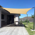 SUNNY GUARD Custom Size 8'x15' Sand Sun Shade Sail Rectangle UV Block Shade by SUNNYGUARD