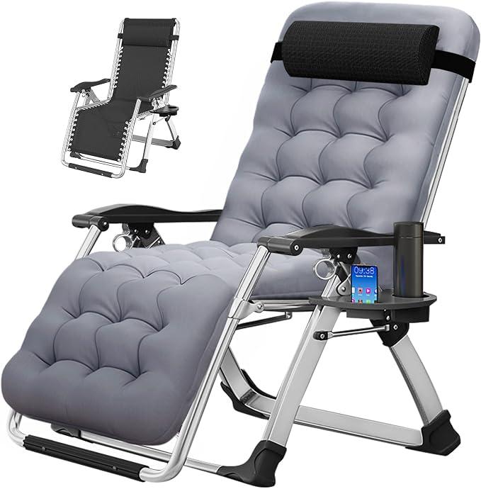 MOPHOTO Zero Gravity Chair, Outdoor Padded Lounge Chair by MOPHOTO