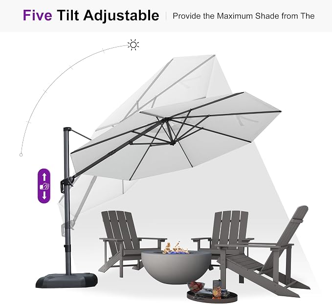 PURPLE LEAF Patio Umbrella - Image 6