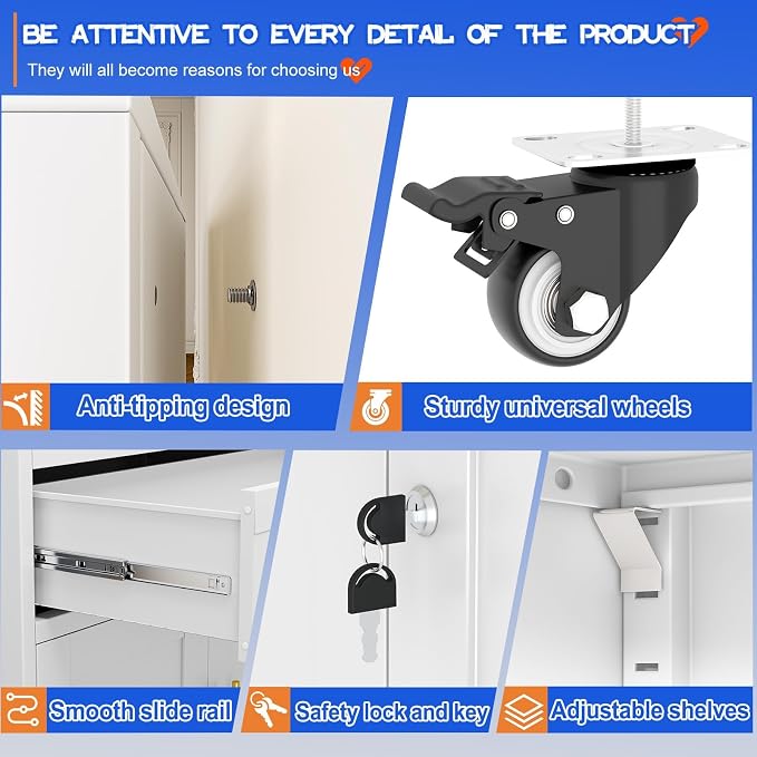 GAIOUS Metal Garage Storage Cabinet - Image 6