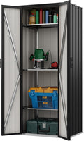 Devoko 28 CU FT Storage Cabinet, Metal Storage Shed by DEVOKO