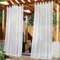 H.VERSAILTEX Outdoor Linen Sheer Curtains by HVERSAILTEX