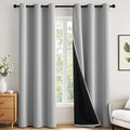 MIULEE Light Grey 90 Inch 100% Blackout Curtains by MIULEE