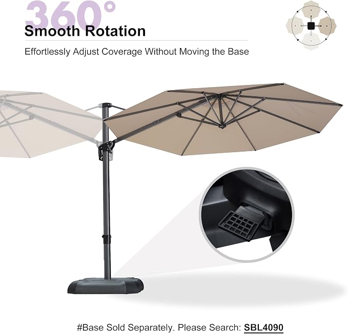 PURPLE LEAF Outdoor Umbrella - Image 8