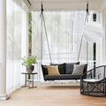 MIULEE White Waterproof Outdoor Sheer Curtains by MIULEE