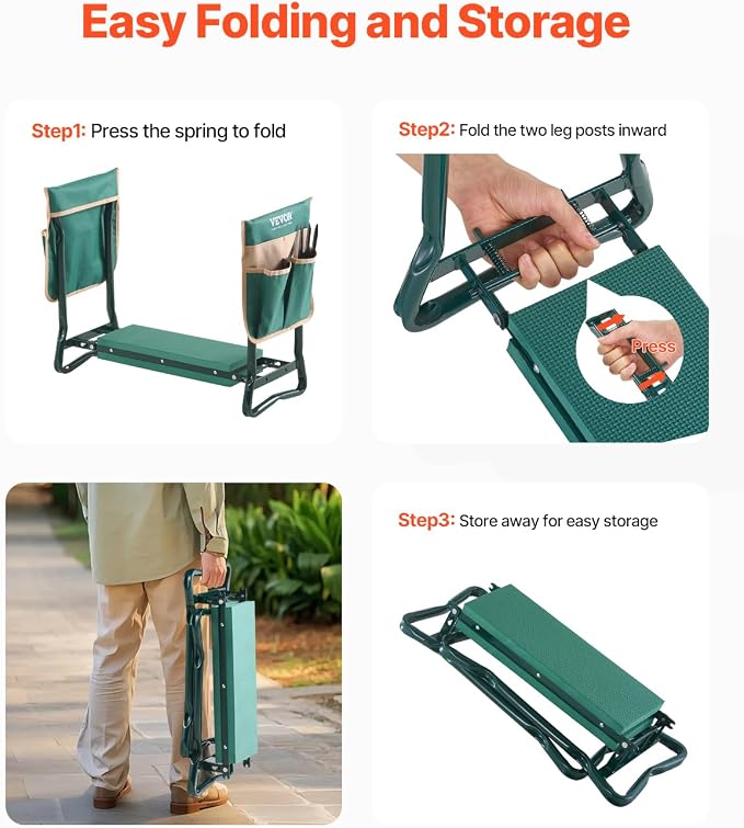 VEVOR Garden Kneeler and Seat Heavy Duty, Kneeling Bench - Image 7
