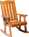 VINGLI Outdoor Rocking Chair, Heavy Duty 600 LBS Wooden Rocker, Teak | High & by VINGLI