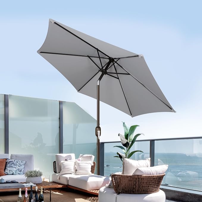 7.5 ft Patio Umbrella, Yard Umbrella, Outdoor Market Umbrella - Image 6