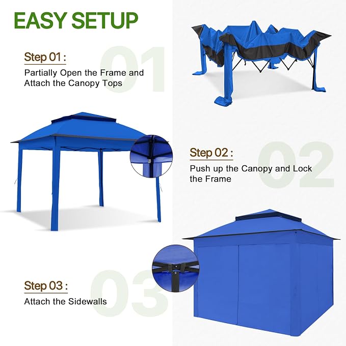 COOS BAY 11x11 Pop Up Gazebo - Image 2