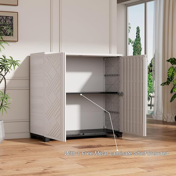 HOMSPARK Indoor/Outdoor Storage Cabinet - Image 3