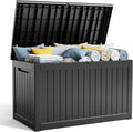 Deck Box - 280 Gallon Large Outdoor Storage Box, Waterproof Weatherproof Resin by MAIUSCOLI