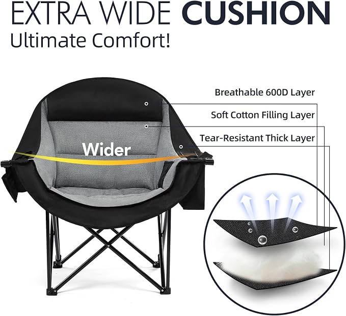 Oversized Camping Chair for Adults - Image 3
