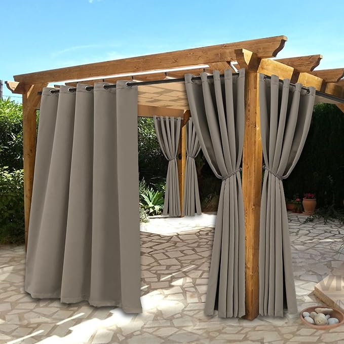 BONZER Waterproof Indoor/Outdoor Curtains by Bonzer