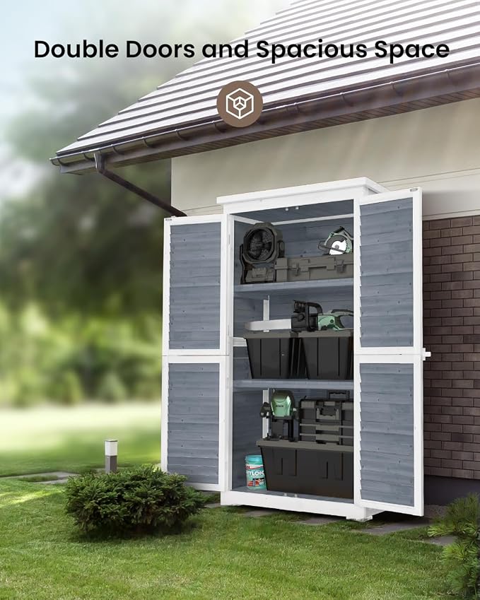 Bealife 63.2" Outdoor Storage Cabinet - Image 6