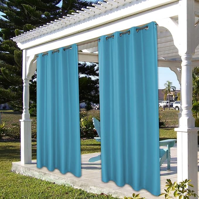 BONZER Outdoor Curtains for Patio Waterproof Thick | Privacy Grommet Light - Image 7