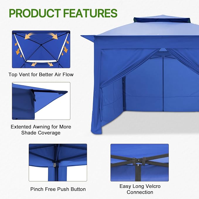 COOS BAY 11x11 Pop Up Gazebo - Image 4