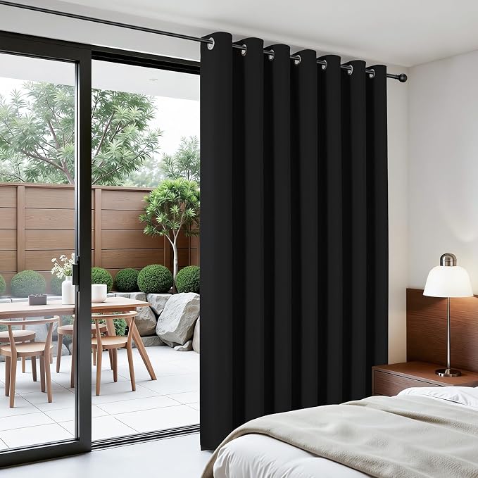 Joydeco Blackout Patio Sliding Door Curtains, Privacy Room Divider Curtains | - Image 5