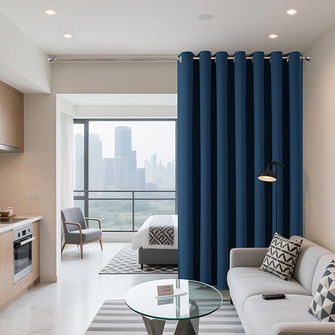 Joydeco Blackout Patio Sliding Door Curtains, Privacy Room Divider Curtains | - Image 2