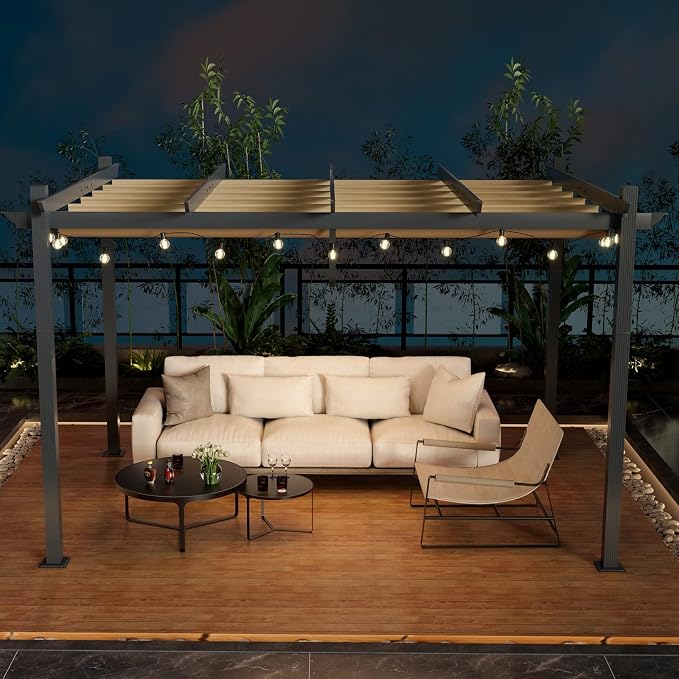 Tangkula 10x13 Ft Outdoor Pergola - Image 9