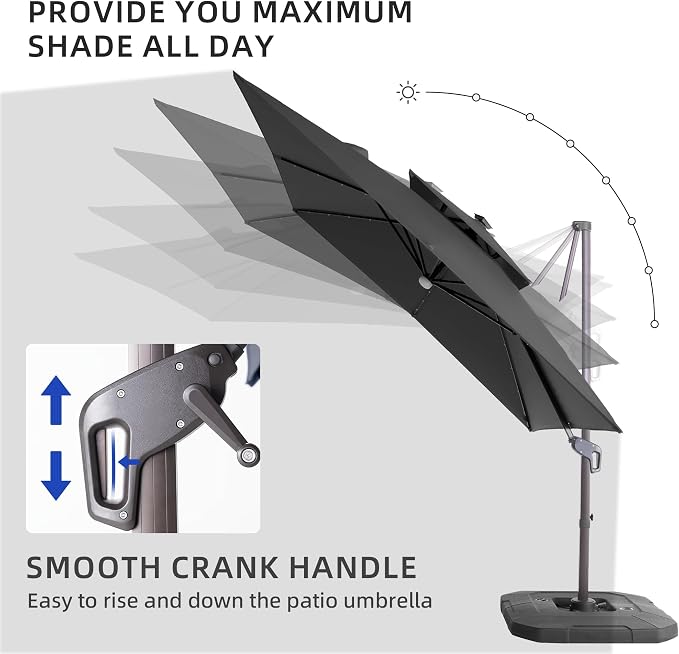 JZ-DZS Cantilever Patio Umbrella - Image 6