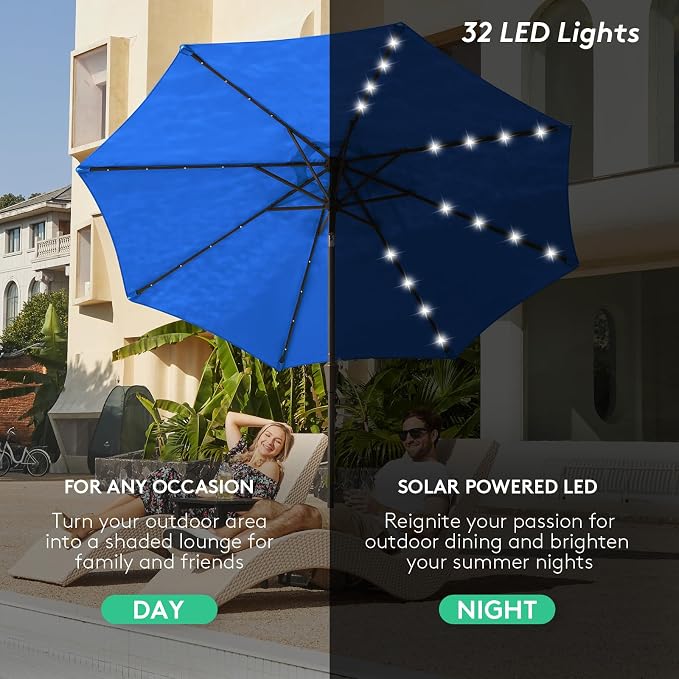 JEAREY 9FT Outdoor Patio Umbrella - Image 6