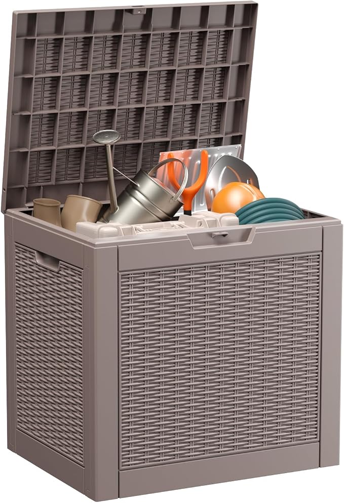 30 Gal Waterproof Outdoor Storage Box UV Resistant Deck Box | Indoor/outdoor by EASYUP