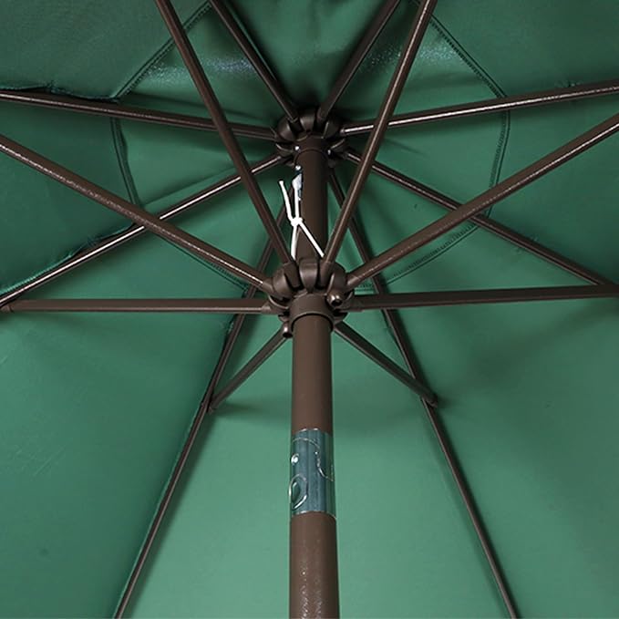9' Outdoor Patio Umbrella, Outdoor Table Umbrella, Yard Umbrella, Market - Image 3