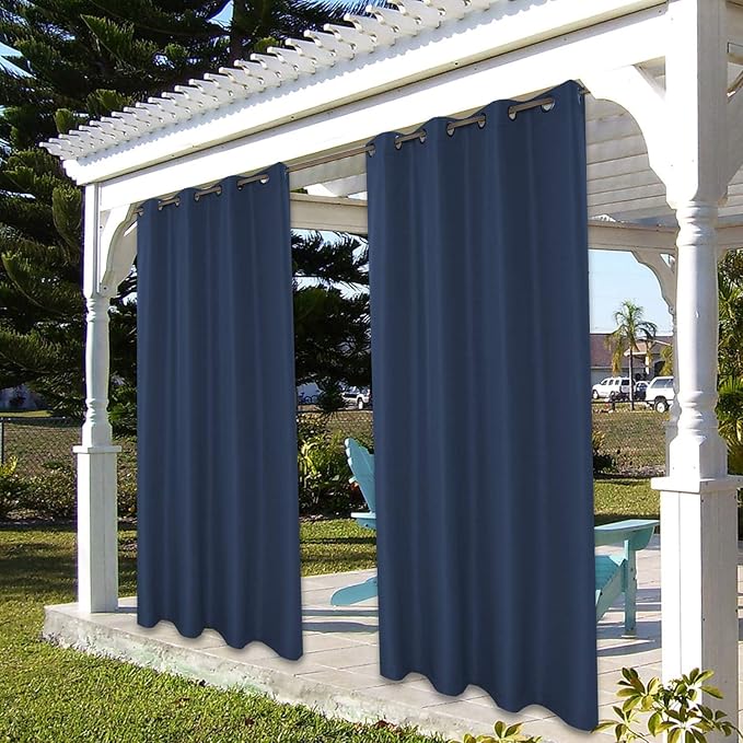BONZER Outdoor Curtains for Patio Waterproof Thick | Privacy Grommet Light - Image 7