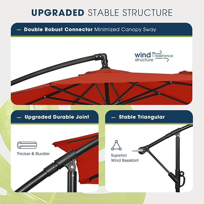wikiwiki 10ft Patio Umbrella - Image 4