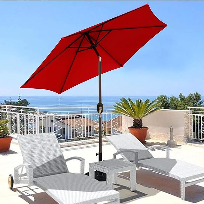 7.5 ft Patio Umbrella, Yard Umbrella, Outdoor Market Umbrella - Image 7