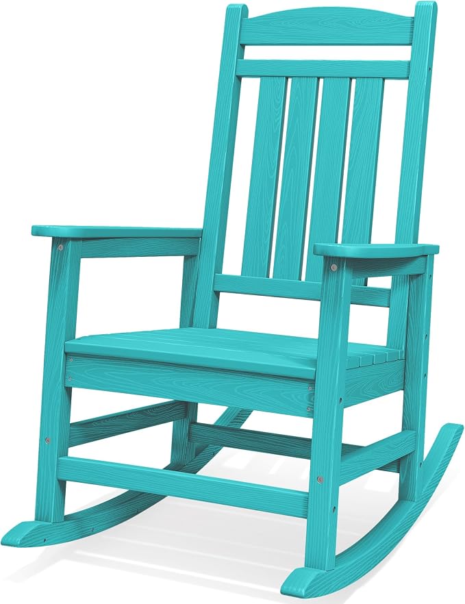 SERWALL Rocking Chair Outdoor, Oversized HDPE Patio Rocking Chairs, Aruba | by SERWALL