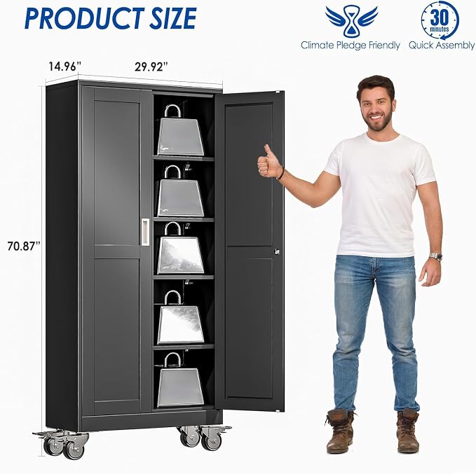 GAIOUS Metal Garage Storage Cabinet - Image 2