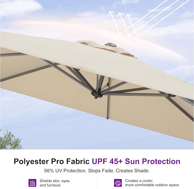 PURPLE LEAF Outdoor Umbrella - Image 6