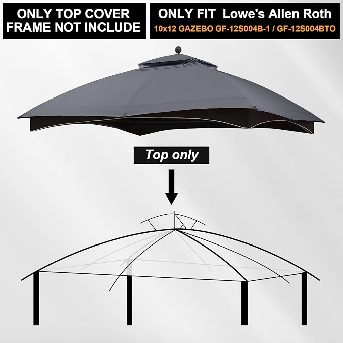 MASTERCANOPY 10x12 ft Replacement Canopy Top - Image 3