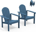 SERWALL HDPE Stackable Adirondack Chairs Set of 2, Space-Saving by SERWALL