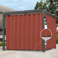Easy-Going Outdoor Curtains for Patio 1 Panel, 150x96 inch, Terra Red | by Easy-Going