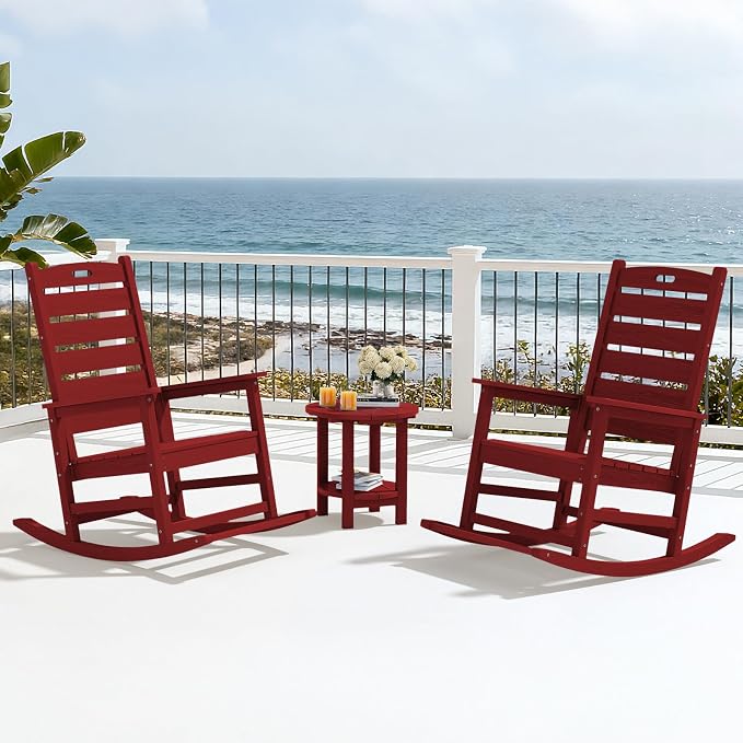 SERWALL HDPE Outdoor Rocking Chair - Image 10