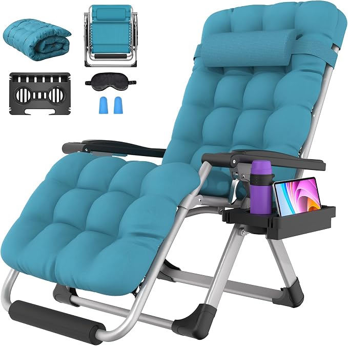 Suteck Oversized Zero Gravity Chair, 500LBS 29In XL Outdoor Recliner Chairs | by Suteck