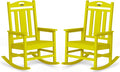 Oversized Outdoor Rocking Chairs Set of 2, 380lbs Heavy-Duty Large Patio Rocker by CIOKEA