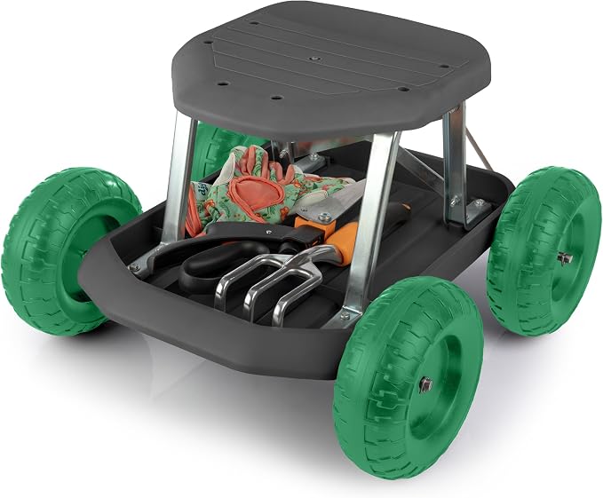 Pure Garden Rolling Garden Seat by PureGarden
