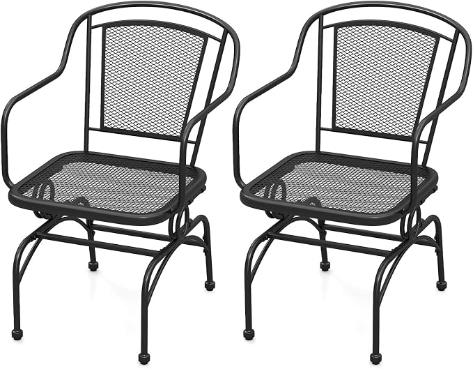 Tangkula Outdoor Rocking Chair Set of 2, Patio Rocker Chairs by TANGKULA