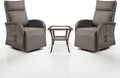 Dual-Adjust Swivel Outdoor Recliner Chair Set of 3 by Belord