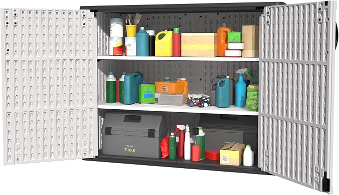 Patiowell Shelf of 26/50 Cu Ft Outdoor Storage Cabinet, 2 Shelves, Waterproof - Image 3